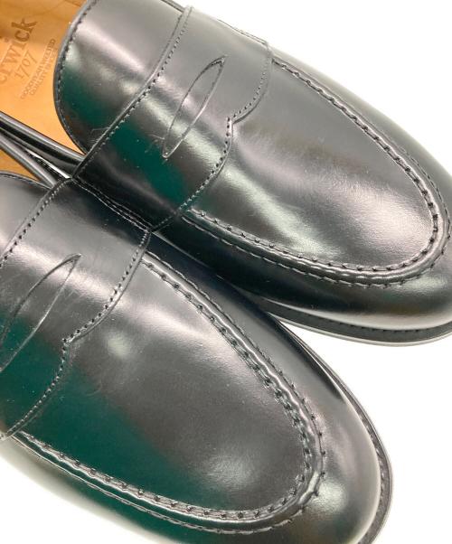 berwick（バーウィック）berwick (バーウィック) コインローファー ブラック サイズ:7（26cm相当）の古着・服飾アイテム