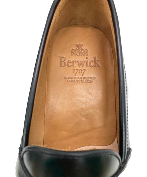 berwick（バーウィック）berwick (バーウィック) コインローファー ブラック サイズ:7（26cm相当）の古着・服飾アイテム