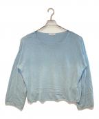 JOURNAL STANDARDジャーナルスタンダード）の古着「ペーパーヤーンボートネックプルオーバー」｜ブルー