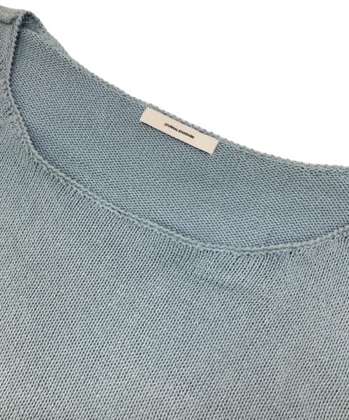 JOURNAL STANDARD（ジャーナルスタンダード）JOURNAL STANDARD (ジャーナルスタンダード) ペーパーヤーンボートネックプルオーバー ブルー サイズ:下記参照　の古着・服飾アイテム