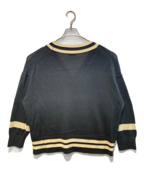 journal standard L'essage（ジャーナルスタンダード レサージュ）journal standard L'essage (ジャーナルスタンダード レサージュ) ラインニットプルオーバー ブラック サイズ:Fの古着・服飾アイテム