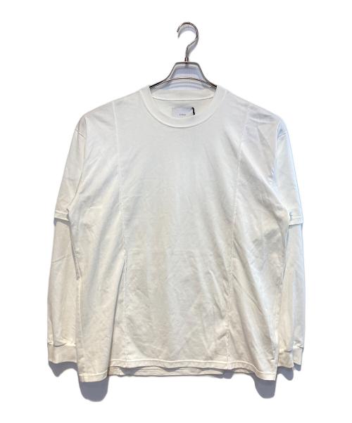 ssstein（シュタイン）ssstein (シュタイン) OVERSIZED LAYERED SLEEVE TEE ホワイト サイズ:Mの古着・服飾アイテム