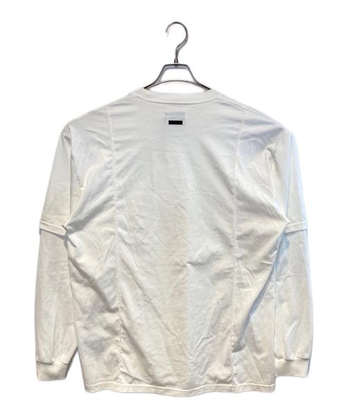 ssstein（シュタイン）ssstein (シュタイン) OVERSIZED LAYERED SLEEVE TEE ホワイト サイズ:Mの古着・服飾アイテム