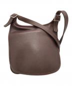 COACHコーチ）の古着「レザーショルダーバッグ」｜ブラウン