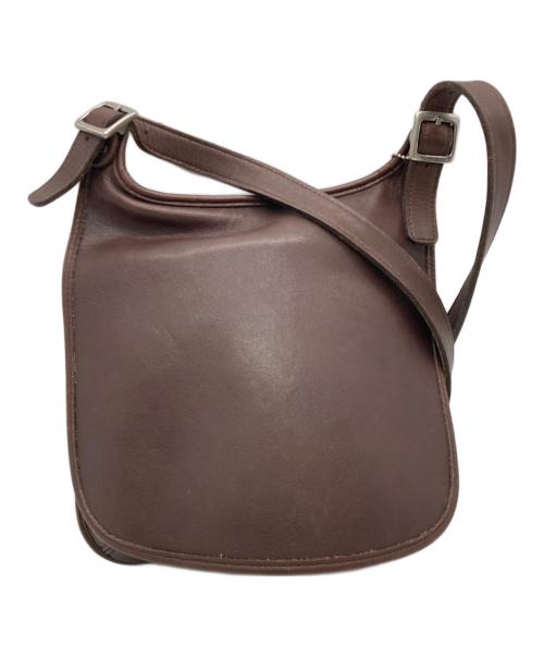 COACH（コーチ）COACH (コーチ) レザーショルダーバッグ ブラウンの古着・服飾アイテム