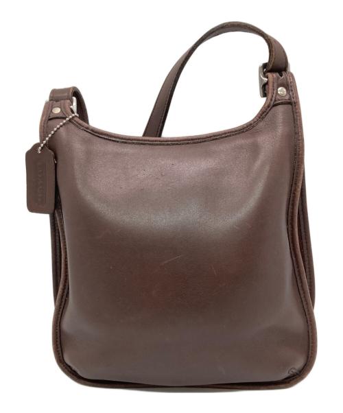 COACH（コーチ）COACH (コーチ) レザーショルダーバッグ ブラウンの古着・服飾アイテム