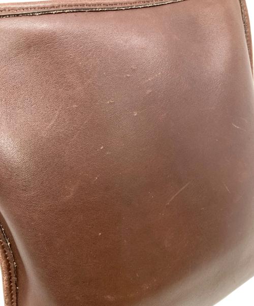 COACH（コーチ）COACH (コーチ) レザーショルダーバッグ ブラウンの古着・服飾アイテム