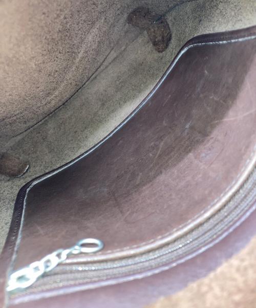 COACH（コーチ）COACH (コーチ) レザーショルダーバッグ ブラウンの古着・服飾アイテム