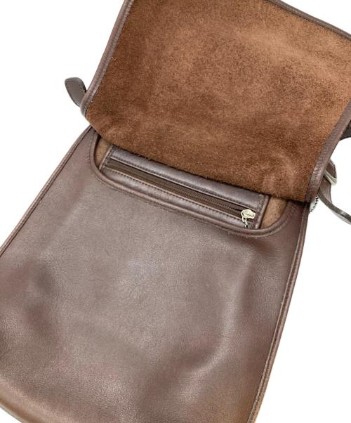 COACH（コーチ）COACH (コーチ) レザーショルダーバッグ ブラウンの古着・服飾アイテム