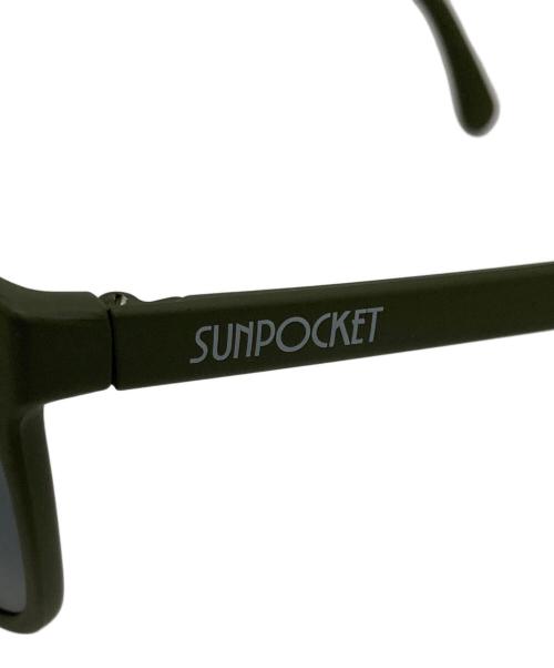 SUN POCKET（サンポケット）SUN POCKET (サンポケット) A BATHING APE (ア ベイシング エイプ) サングラス オリーブ サイズ:不明の古着・服飾アイテム