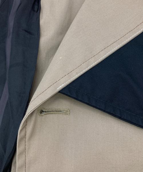 the elephant（ジ エレファント）the elephant (ジ エレファント) リメイクコート ベージュ×ブラック サイズ:Freeの古着・服飾アイテム