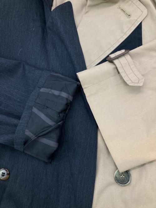 the elephant（ジ エレファント）the elephant (ジ エレファント) リメイクコート ベージュ×ブラック サイズ:Freeの古着・服飾アイテム