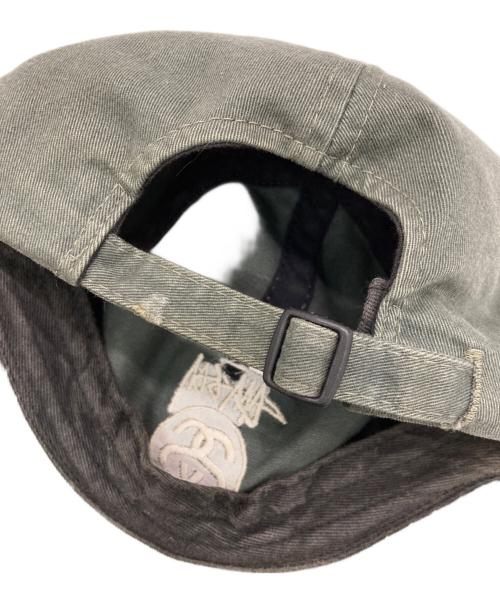 stussy（ステューシー）stussy (ステューシー) SSリンクロゴベースボールキャップ カーキ サイズ:下記参照　の古着・服飾アイテム