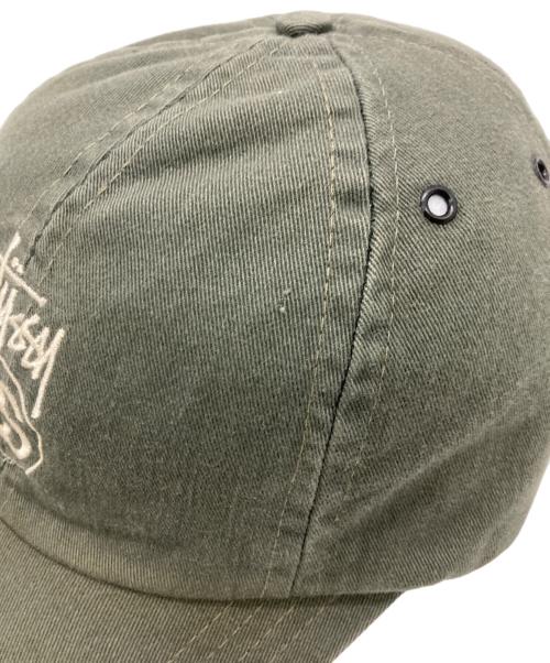stussy（ステューシー）stussy (ステューシー) SSリンクロゴベースボールキャップ カーキ サイズ:下記参照　の古着・服飾アイテム
