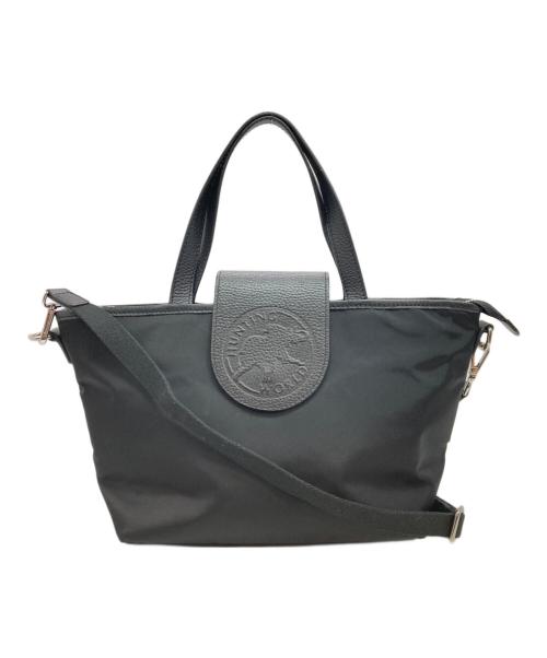 HUNTING WORLD（ハンティングワールド）HUNTING WORLD (ハンティングワールド) 2WAYショルダーバッグ ブラック サイズ:下記参照　の古着・服飾アイテム