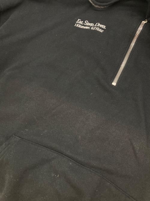 SHINYA KOZUKA（シンヤコズカ）SHINYA KOZUKA (シンヤコズカ) ハーフジップパーカー ブラック サイズ:Lの古着・服飾アイテム