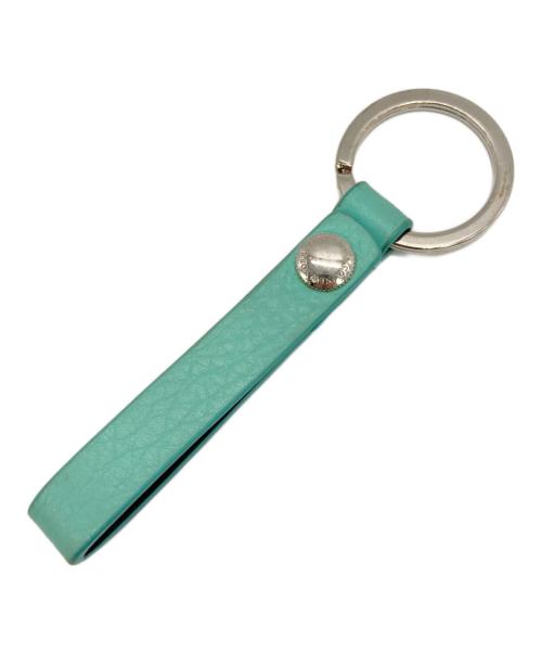 TIFFANY & Co.（ティファニー）TIFFANY & Co. (ティファニー) レザーストラップキーホルダー ブルー サイズ:下記参照　の古着・服飾アイテム
