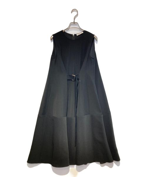 ADEAM（アディアム）ADEAM (アディアム) Belted Parachute Dress ブラックの古着・服飾アイテム