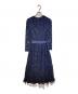 CAROLINA HERRERA (カロライナヘレラ) レースワンピース ネイビー サイズ:下記参照　：7000円