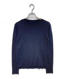 FOXEY（フォクシー）の古着「クルーネックニット」｜ネイビー