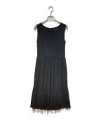 FOXEY NEWYORKフォクシーニューヨーク）の古着「シフォンドレス ワンピース」｜ブラック