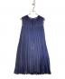 FOXEY NEWYORK (フォクシーニューヨーク) ノースリーブプリーツワンピース ネイビー サイズ:38：14000円