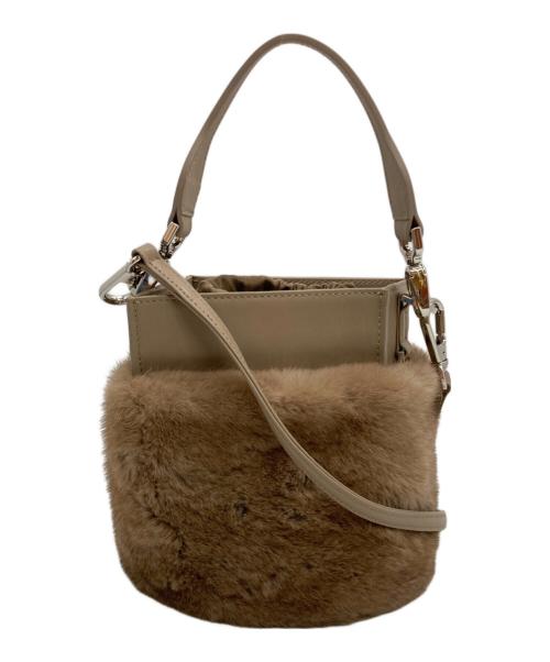 FOXEY（フォクシー）FOXEY (フォクシー) FUR PETIT BAG ベージュの古着・服飾アイテム