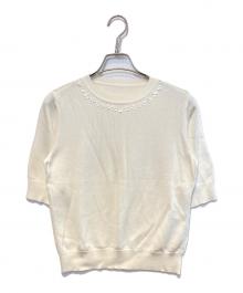 FOXEY（フォクシー）の古着「Knit Top Eclat」｜ホワイト