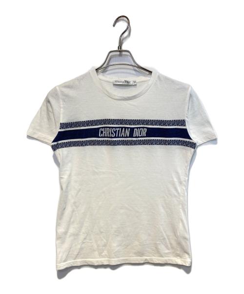 Christian Dior（クリスチャン ディオール）Christian Dior (クリスチャン ディオール) コットンジャージーTシャツ ホワイト サイズ:Sの古着・服飾アイテム