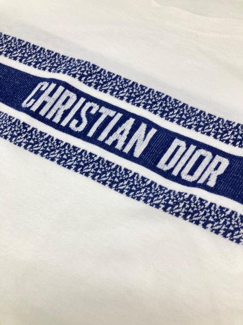 Christian Dior（クリスチャン ディオール）Christian Dior (クリスチャン ディオール) コットンジャージーTシャツ ホワイト サイズ:Sの古着・服飾アイテム