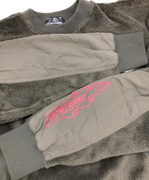 Hysteric Glamour（ヒステリックグラマー）Hysteric Glamour (ヒステリックグラマー) HELL OVAL アップリケスウェット オリーブ サイズ:Mの古着・服飾アイテム