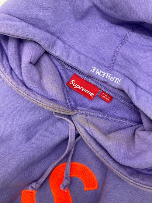SUPREME（シュプリーム）SUPREME (シュプリーム) S Logo Hooded Sweatshirt パープル サイズ:Mの古着・服飾アイテム