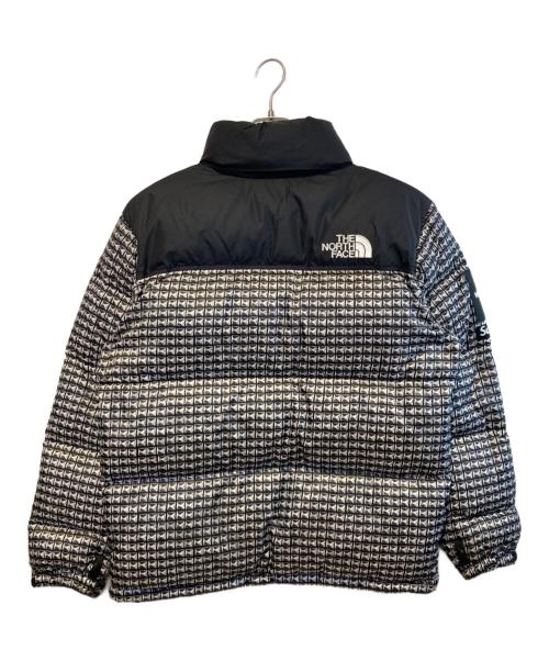 THE NORTH FACE（ザ ノース フェイス）THE NORTH FACE (ザ ノース フェイス) SUPREME (シュプリーム) Studded Nuptse Jacket ブラック×ホワイト サイズ:Mの古着・服飾アイテム