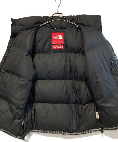 THE NORTH FACE（ザ ノース フェイス）THE NORTH FACE (ザ ノース フェイス) SUPREME (シュプリーム) Studded Nuptse Jacket ブラック×ホワイト サイズ:Mの古着・服飾アイテム
