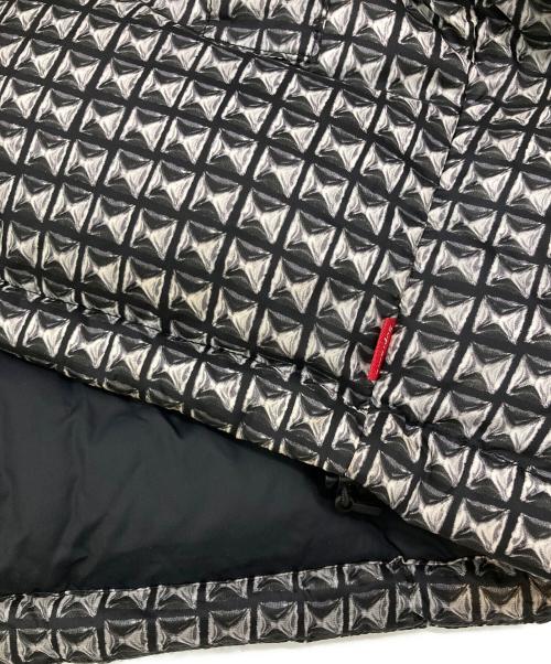 THE NORTH FACE（ザ ノース フェイス）THE NORTH FACE (ザ ノース フェイス) SUPREME (シュプリーム) Studded Nuptse Jacket ブラック×ホワイト サイズ:Mの古着・服飾アイテム