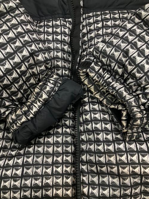 THE NORTH FACE（ザ ノース フェイス）THE NORTH FACE (ザ ノース フェイス) SUPREME (シュプリーム) Studded Nuptse Jacket ブラック×ホワイト サイズ:Mの古着・服飾アイテム