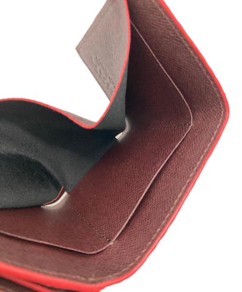 COCOCELUX GOLD（ココセリュックスゴールド）COCOCELUX GOLD (ココセリュックスゴールド) クロコダイル×パイソン ウォレット ブラック×レッドの古着・服飾アイテム