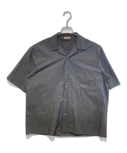 AURALEE（オーラリー）AURALEE (オーラリー) セルビッチウェザークロスハーフスリーブシャツ ブラック サイズ:4の古着・服飾アイテム