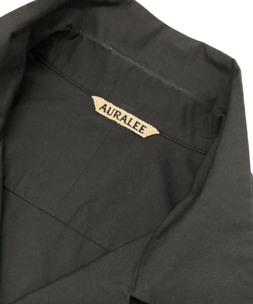 AURALEE（オーラリー）AURALEE (オーラリー) セルビッチウェザークロスハーフスリーブシャツ ブラック サイズ:4の古着・服飾アイテム