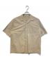 AURALEE（オーラリー）の古着「セルビッチウェザークロスハーフスリーブシャツ」｜ベージュ