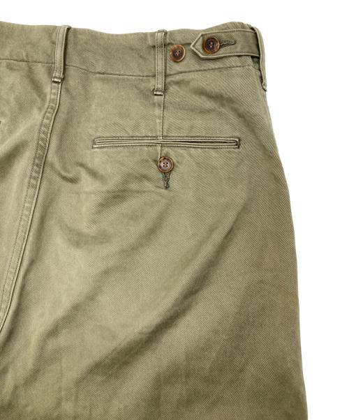 AURALEE（オーラリー）AURALEE (オーラリー) ウォッシュドフィンクスチノワイドパンツ オリーブ サイズ:3の古着・服飾アイテム