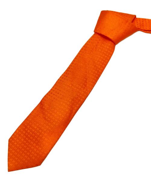 HERMES（エルメス）HERMES (エルメス) Hパターンシルクネクタイ オレンジ サイズ:下記参照　の古着・服飾アイテム