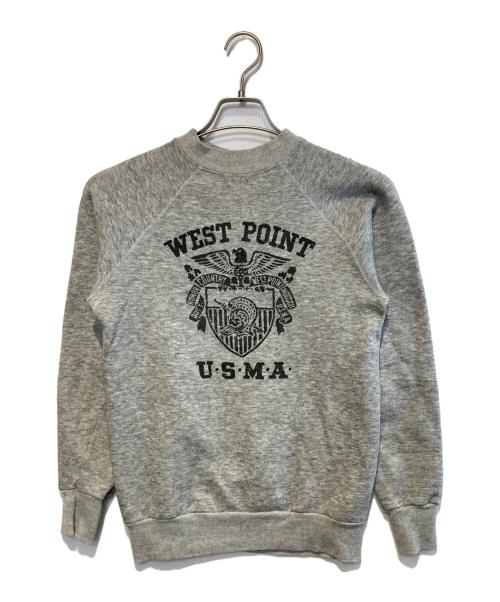 pannill（パニール）pannill (パニール) ［古着］染み込みラグランプリントスウェット グレー サイズ:Mの古着・服飾アイテム