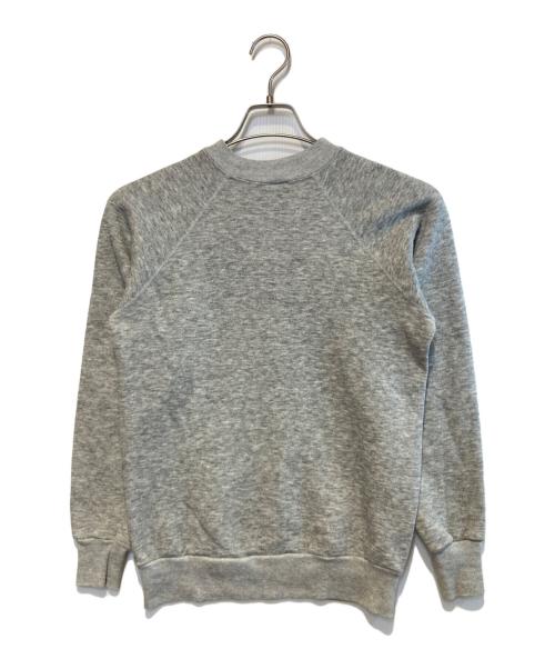 pannill（パニール）pannill (パニール) ［古着］染み込みラグランプリントスウェット グレー サイズ:Mの古着・服飾アイテム