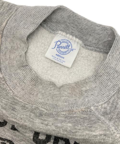 pannill（パニール）pannill (パニール) ［古着］染み込みラグランプリントスウェット グレー サイズ:Mの古着・服飾アイテム