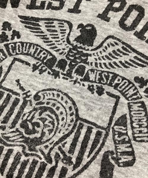 pannill（パニール）pannill (パニール) ［古着］染み込みラグランプリントスウェット グレー サイズ:Mの古着・服飾アイテム