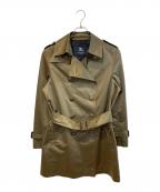 BURBERRY LONDONバーバリーロンドン）の古着「エンブレムボタントレンチコート」｜カーキ
