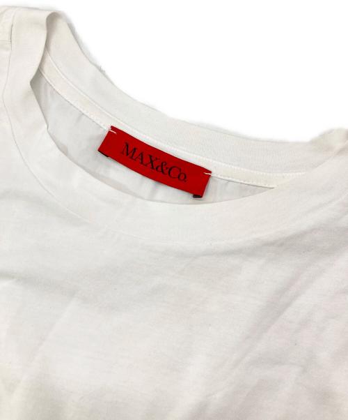 MAX&Co.（マックスアンドコー）MAX&Co. (マックスアンドコー) 半袖カットソー ホワイト サイズ:XSの古着・服飾アイテム