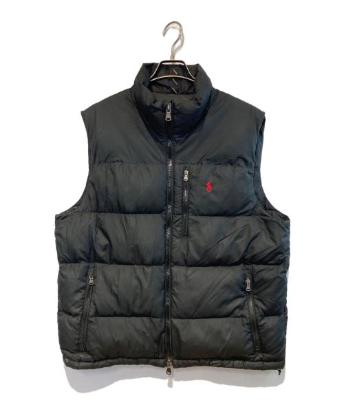 POLO RALPH LAUREN（ポロ・ラルフローレン）POLO RALPH LAUREN (ポロ・ラルフローレン) ダウンベスト ブラック サイズ:Lの古着・服飾アイテム