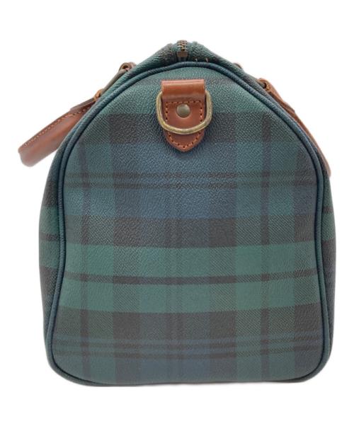 POLO RALPH LAUREN（ポロ・ラルフローレン）POLO RALPH LAUREN (ポロ・ラルフローレン) ミニボストンバッグ ネイビー×グリーン サイズ:下記参照　の古着・服飾アイテム